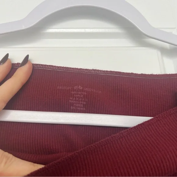 Brandy Melville Off Shoulder Long Sleeve Top - Picture 5 of 9